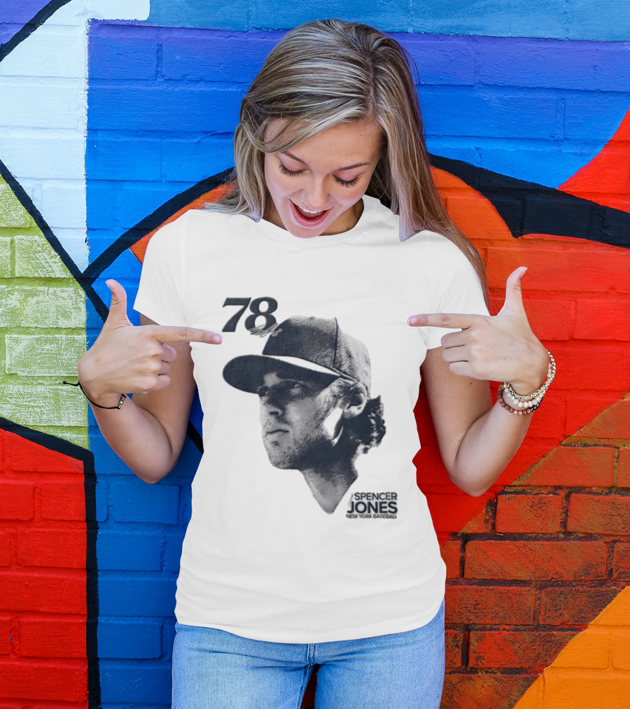 Spencer Jones No 78 New York Yankees MLB Lineage Series T-Shirt