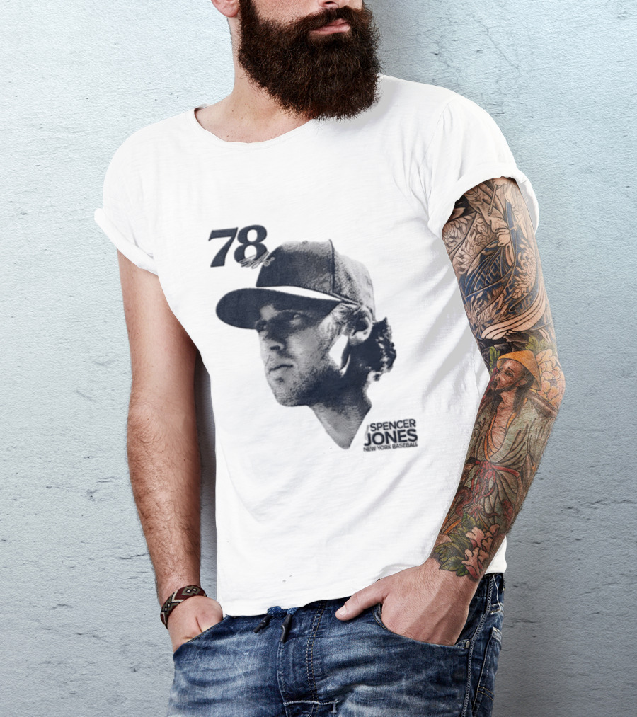Spencer Jones No 78 New York Yankees MLB Lineage Series T-Shirt