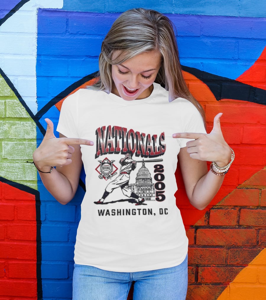 Washington Nationals 2005 Washington DC Baseball T-Shirt
