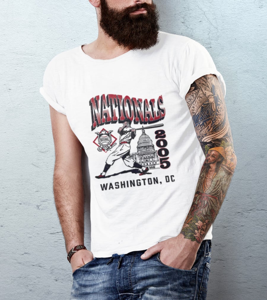 Washington Nationals 2005 Washington DC Baseball T-Shirt