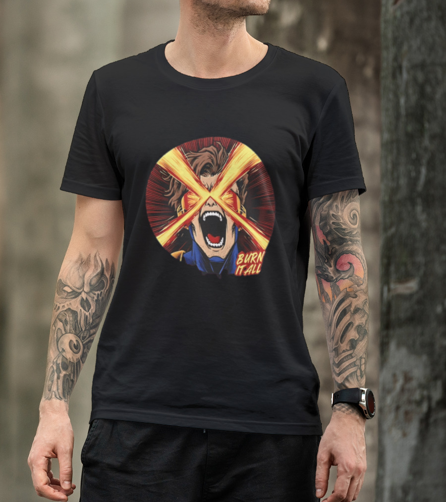 Burn It All Scream Visor Optic Beams T-Shirt
