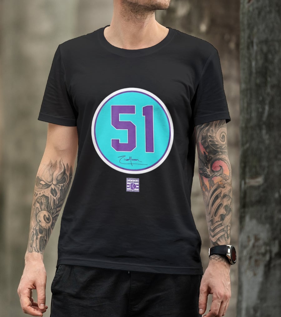 Randy Johnson 51 Arizona Diamondbacks Hall Of Fame National T-Shirt