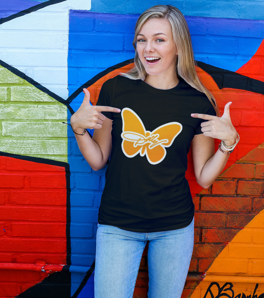 Tennessee Dolly Parton Butterfly Heritage Football T-Shirt