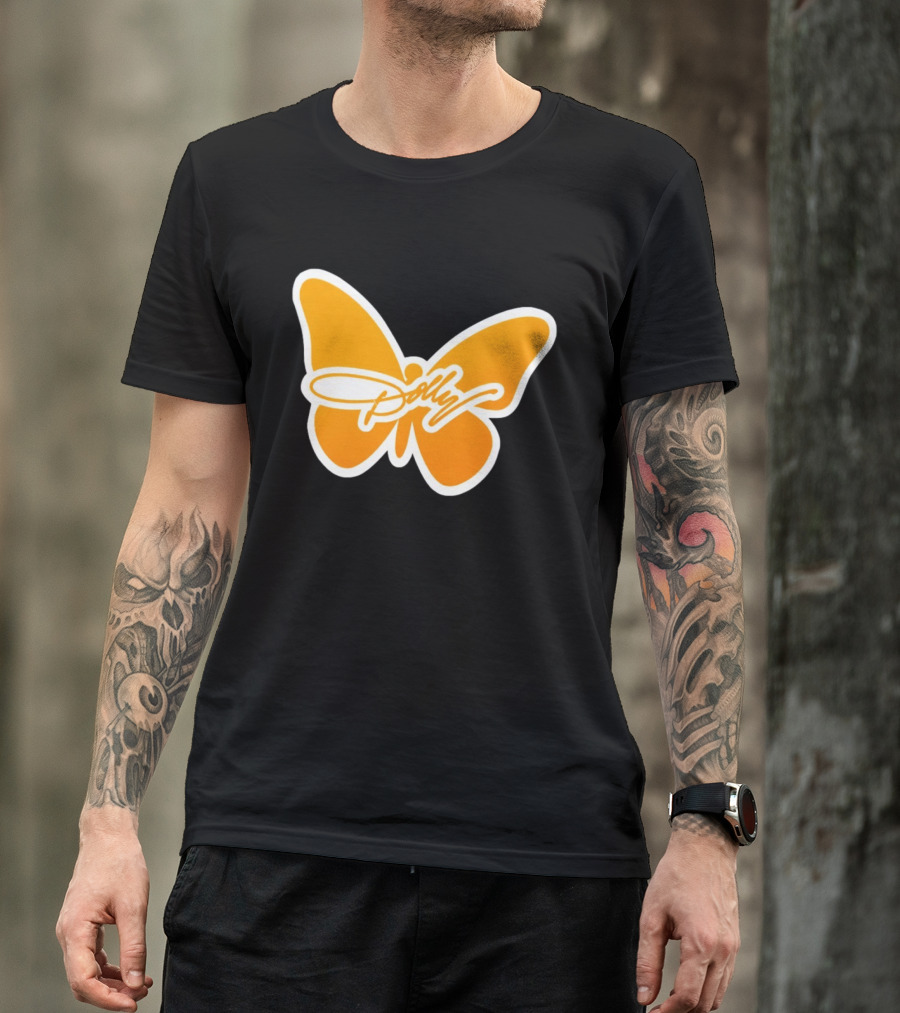 Tennessee Dolly Parton Butterfly Heritage Football T-Shirt