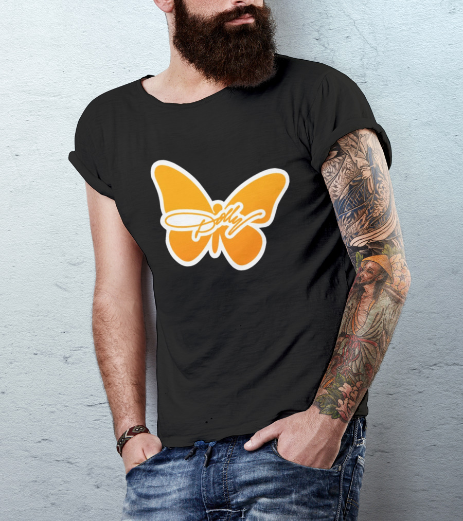 Tennessee Dolly Parton Butterfly Heritage Football T-Shirt