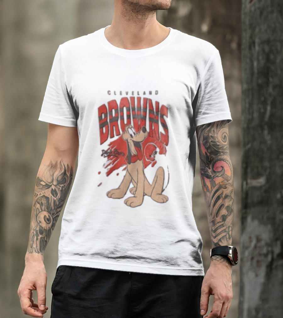 Cleveland Browns Pluto Dawg Pound Football Fan Gear T-Shirt
