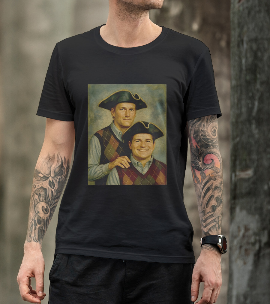 Tom Brady Drake Maye Step Brothers Colonial Costume T-Shirt