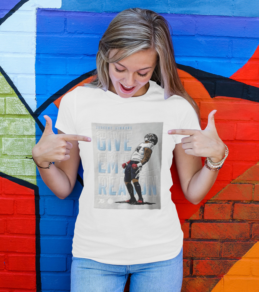 Tennessee Titans Give Em A Reason Jeffery Simmons 98 Flexing T-Shirt