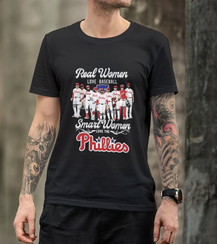 Real Women Love Baseball Smart Women Love The Phillies MLB 2026 T-Shirt