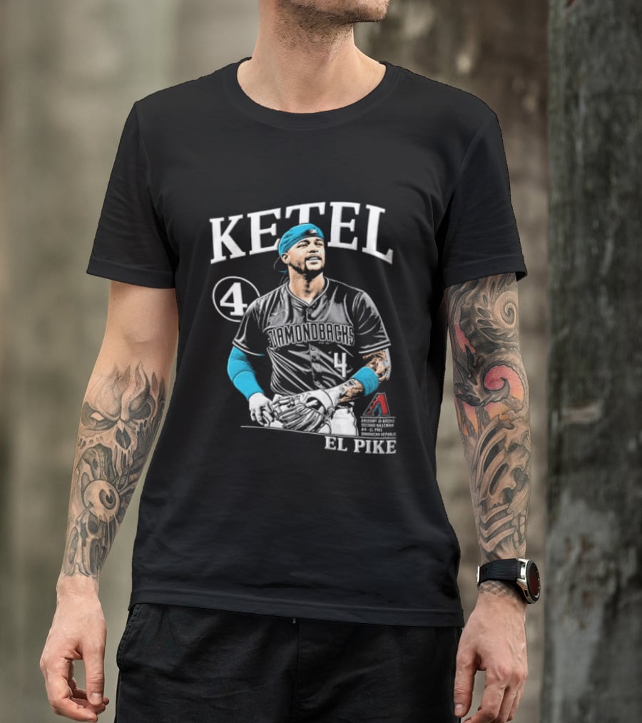 Ketel Marte 4 El Pike Dominican Arizona Diamondbacks MLB T-Shirt