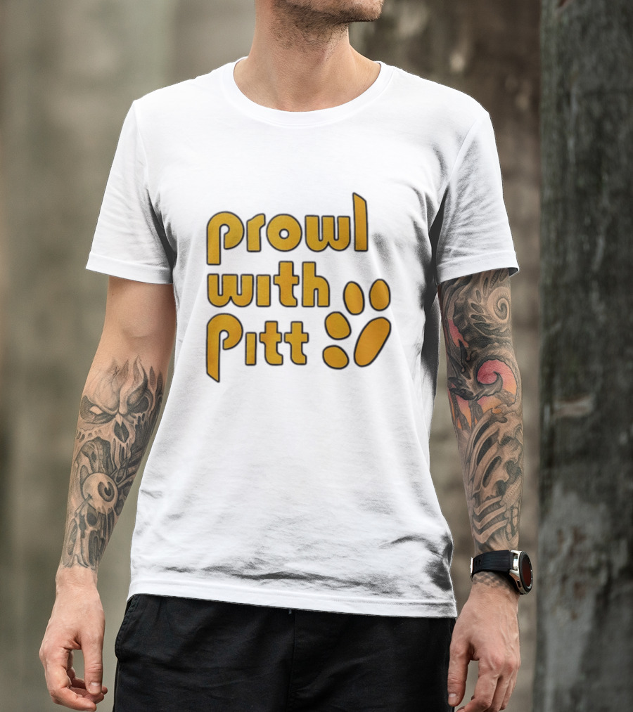 Prowl With Pitt Paw Print Pittsburgh Spirit T-Shirt
