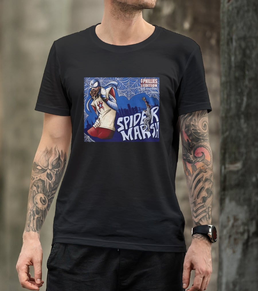 Philadelphia Phillies Spider Marsh Edition Brandon Marsh MLB T-Shirt