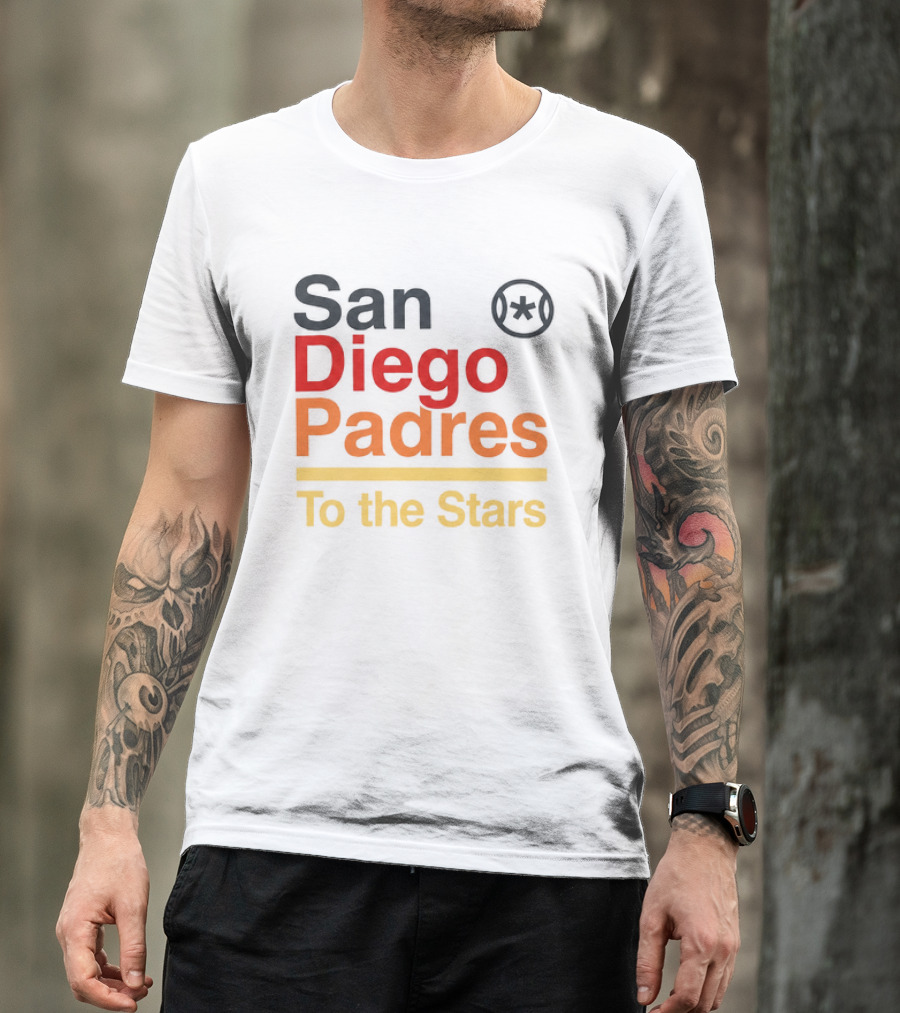 San Diego Padres To The Stars Retro Baseball T-Shirt