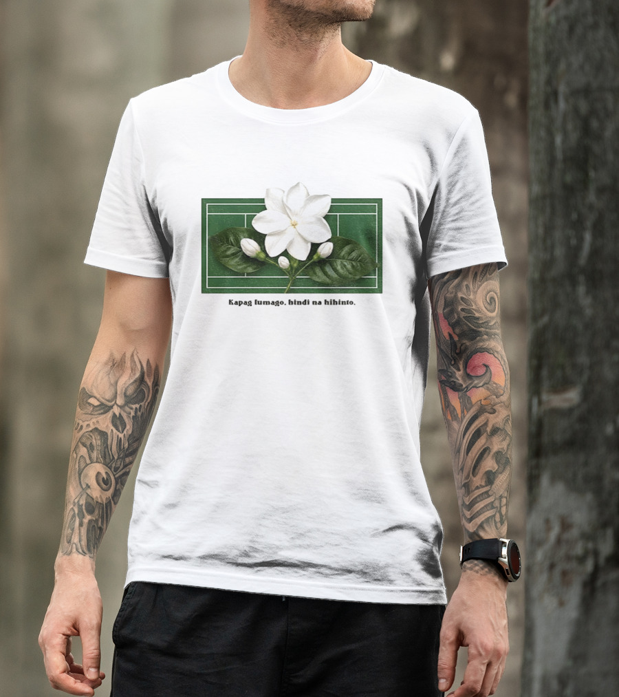 Alex Eala Sampaguita Kapag Lumago Tennis Court Motif T-Shirt
