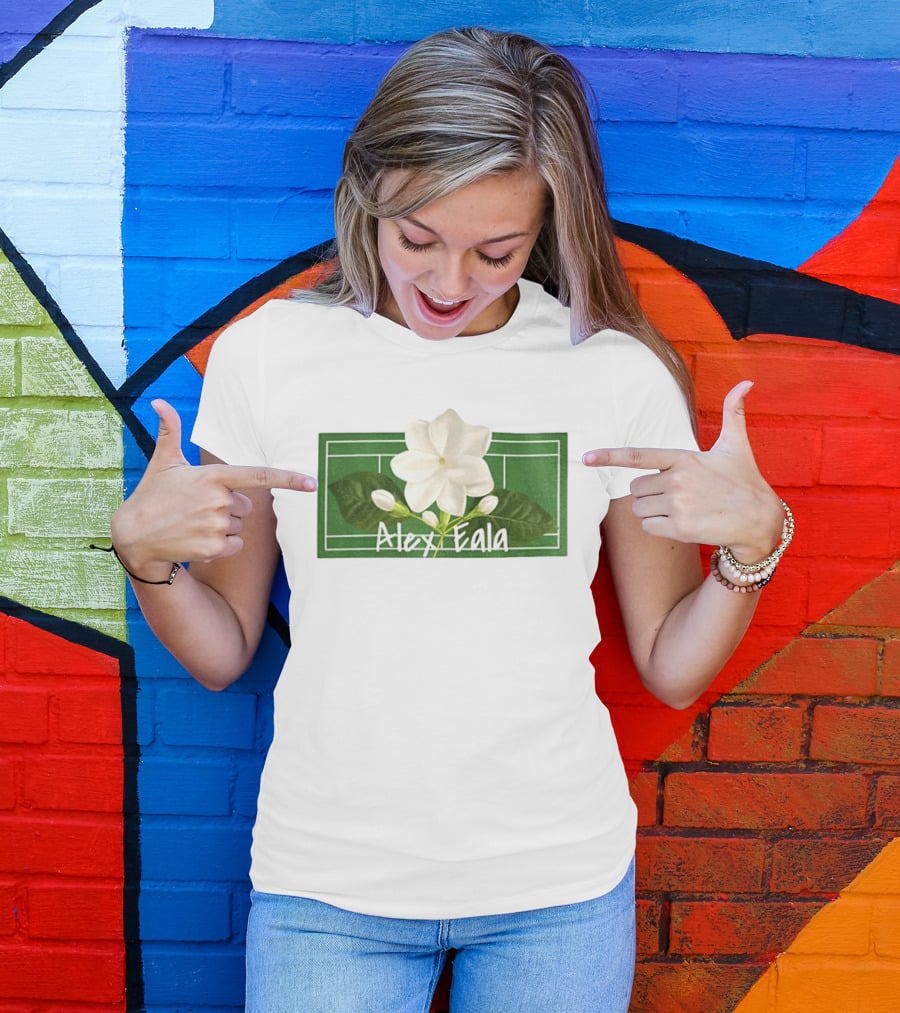 Alex Eala Sampaguita Tennis Court Blossom T-Shirt