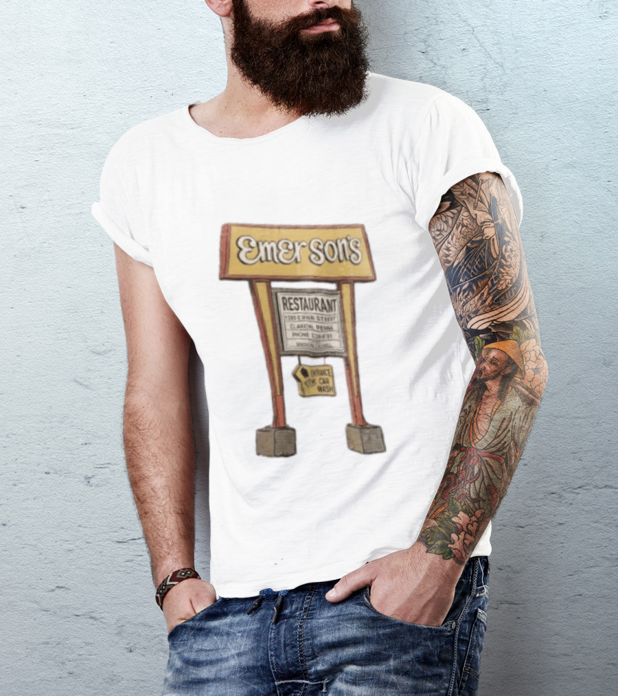 Emerson's Restaurant Sign Main Street Clarion Phone T-Shirt