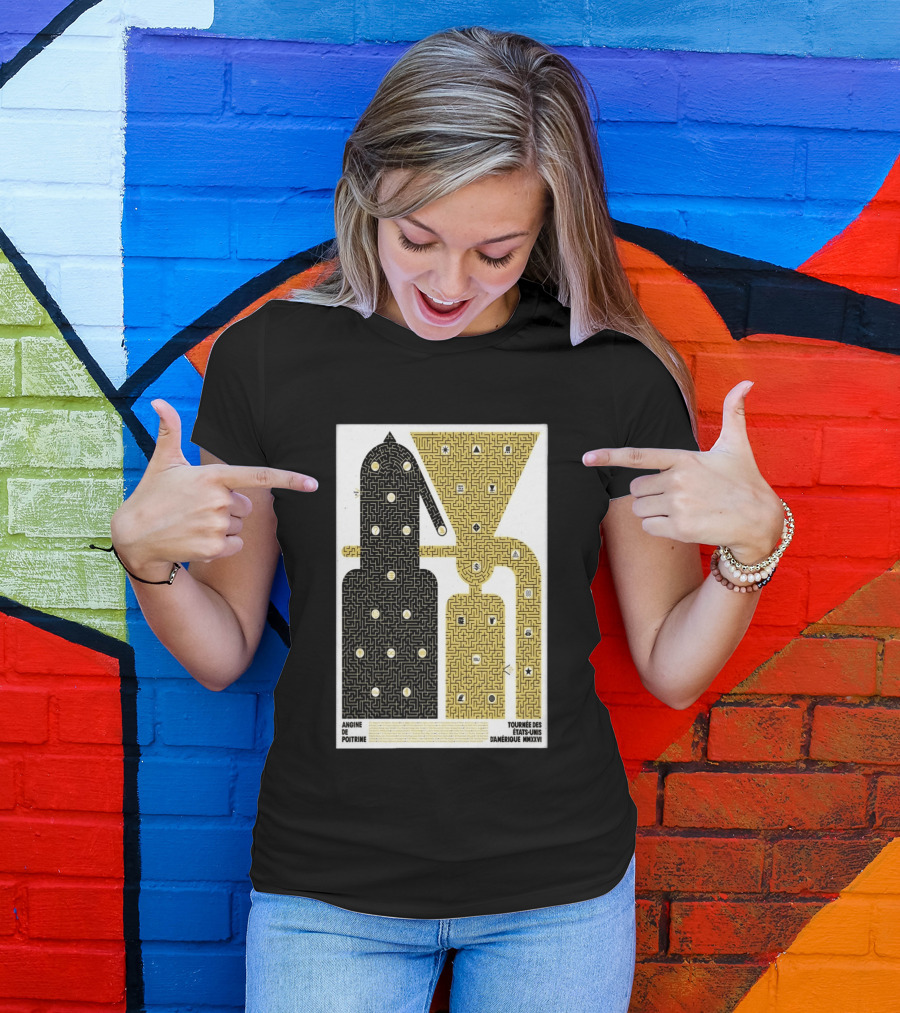 Angine De Poitrine Tournée Des États Unis D'Amérique MMXXVI Tour Music Limited T-Shirt