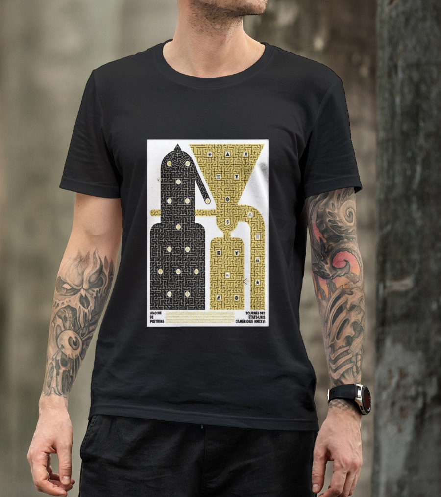 Angine De Poitrine Tournée Des États Unis D'Amérique MMXXVI Tour Music Limited T-Shirt