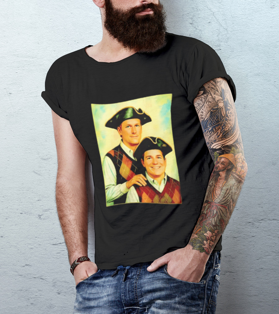 Bill Belichick Tom Brady New England Patriots Colonial Style Historical T-Shirt