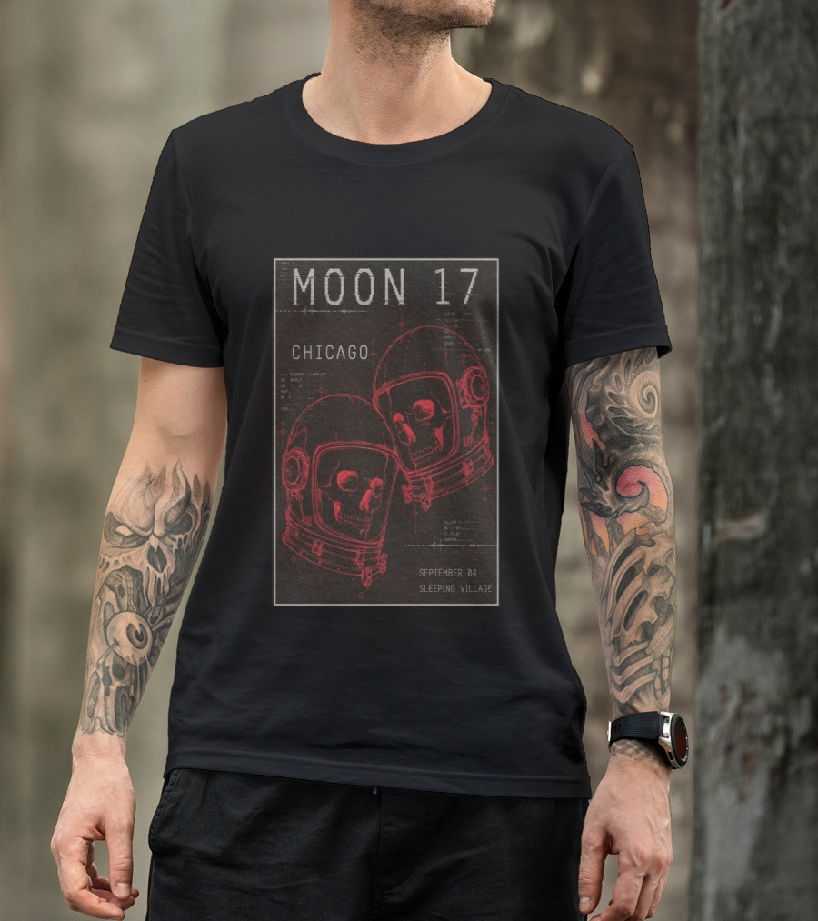 MOON 17 Chicago September 4 Sleeping Village Concert T-Shirt