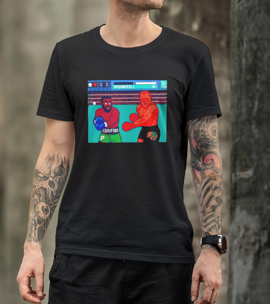 Crawford Vs Canelo Retro Boxing Arcade Game Showdown T-Shirt