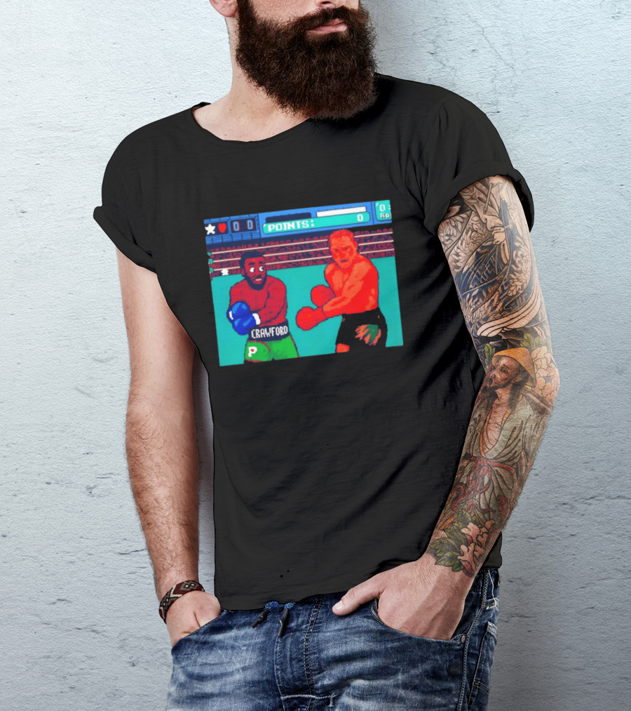 Crawford Vs Canelo Retro Boxing Arcade Game Showdown T-Shirt