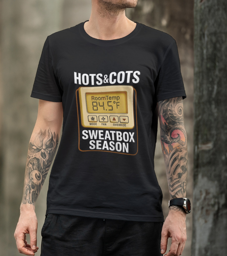Hots And Cots Sweatbox Season Room Temp 84.5°F T-Shirt