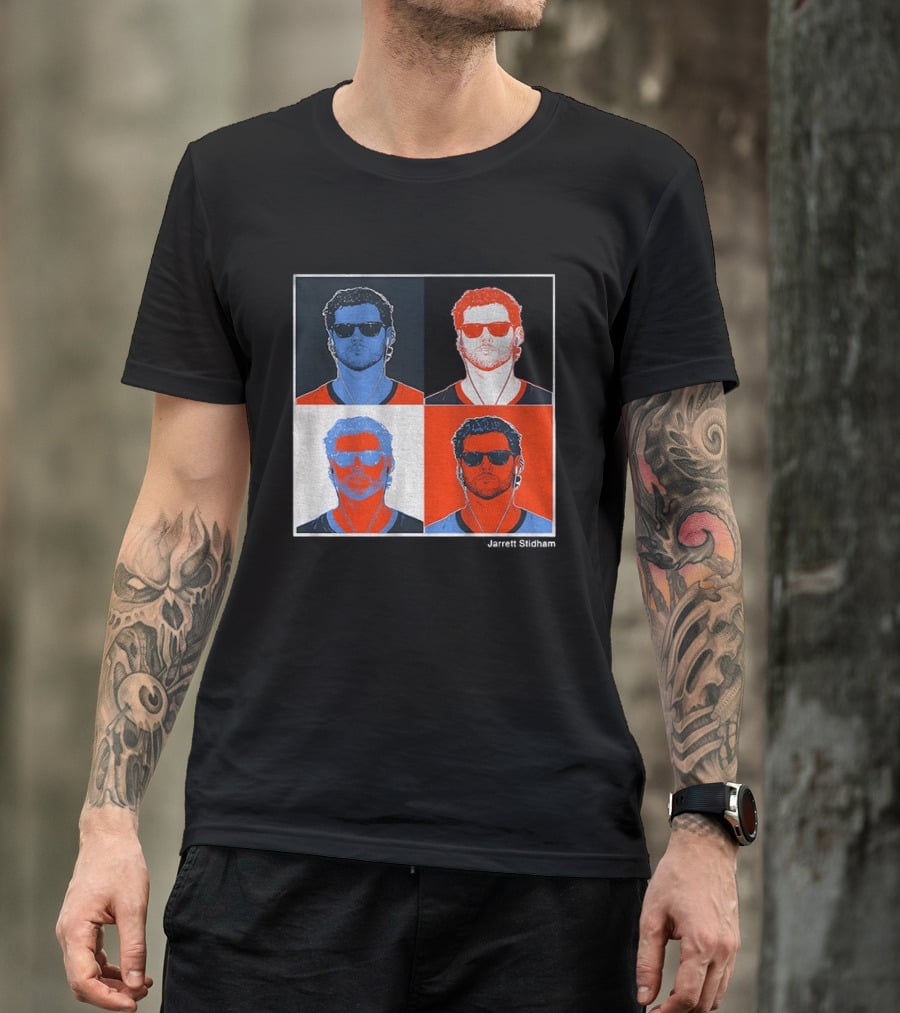 Jarrett Stidham Pop Art Denver Broncos Football Player T-Shirt