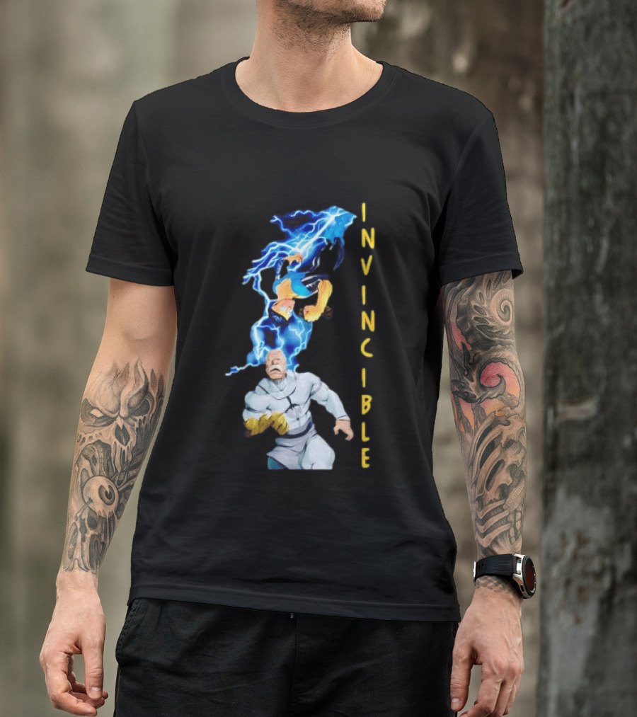 Invincible Vs Conquest Lightning Battle T-Shirt