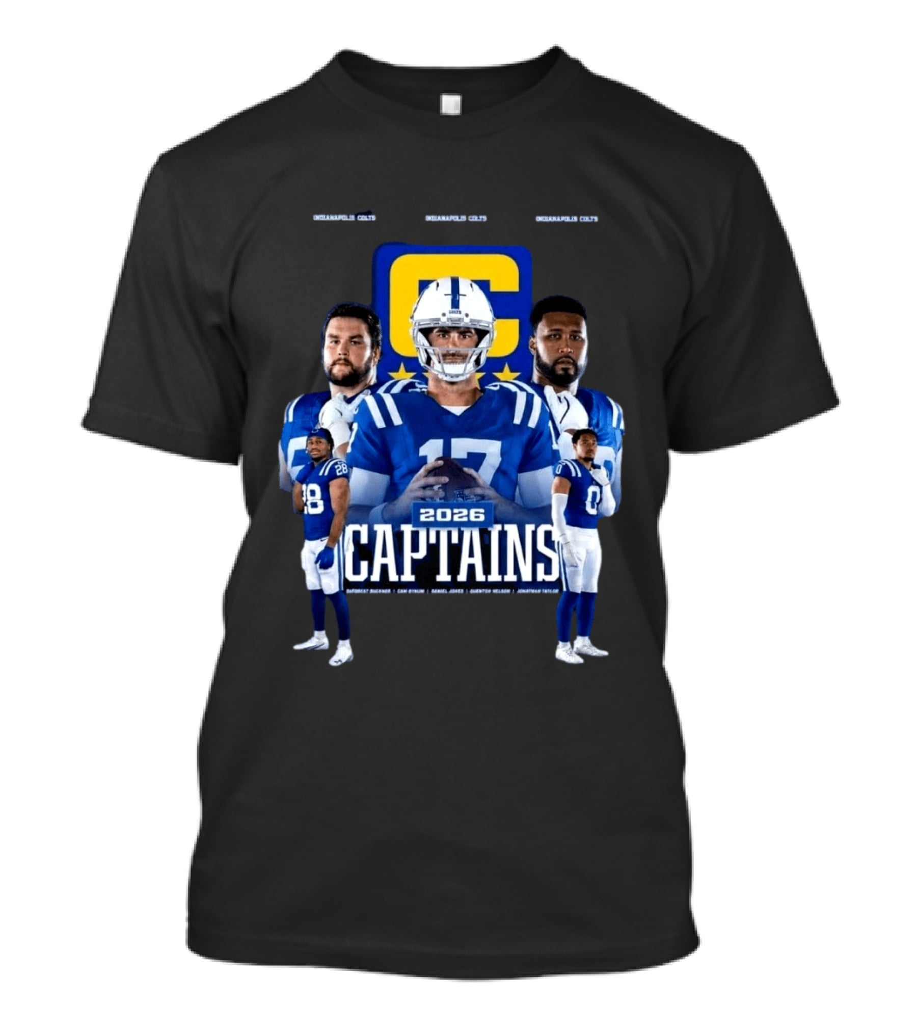Colts Football 2026 Captains Sports Team T-Shirt
