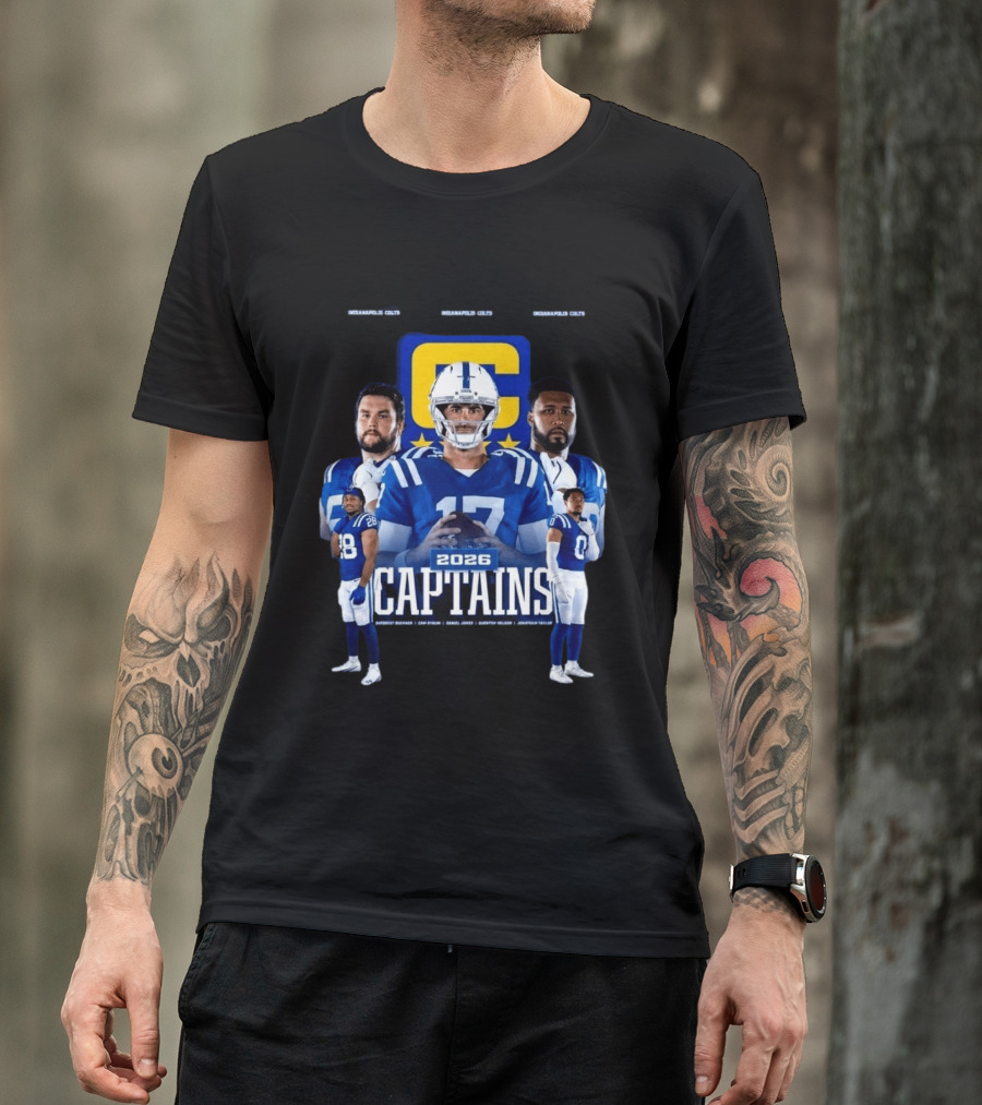 Colts Football 2026 Captains Sports Team T-Shirt