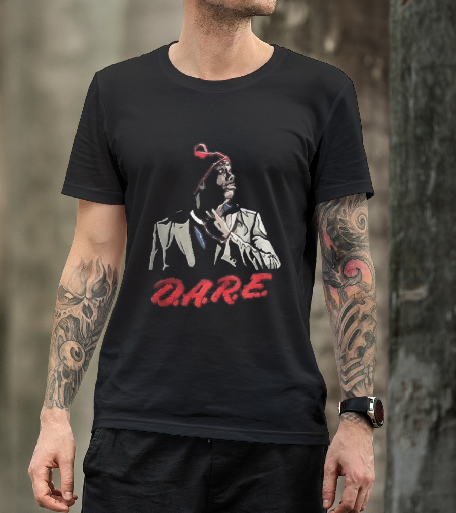 Tyrone Biggums D.A.R.E. Red Beanie Caricature T-Shirt