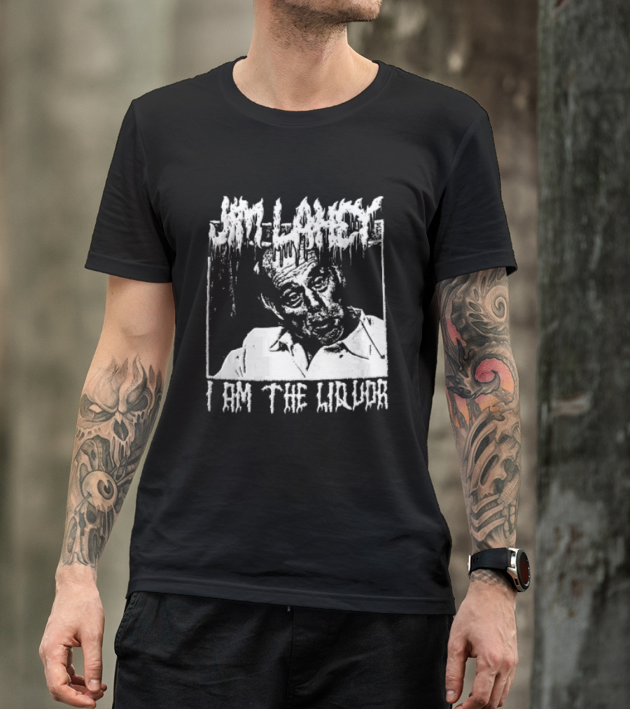 Jim Lahey I Am The Liquor Death Metal Halftone T-Shirt