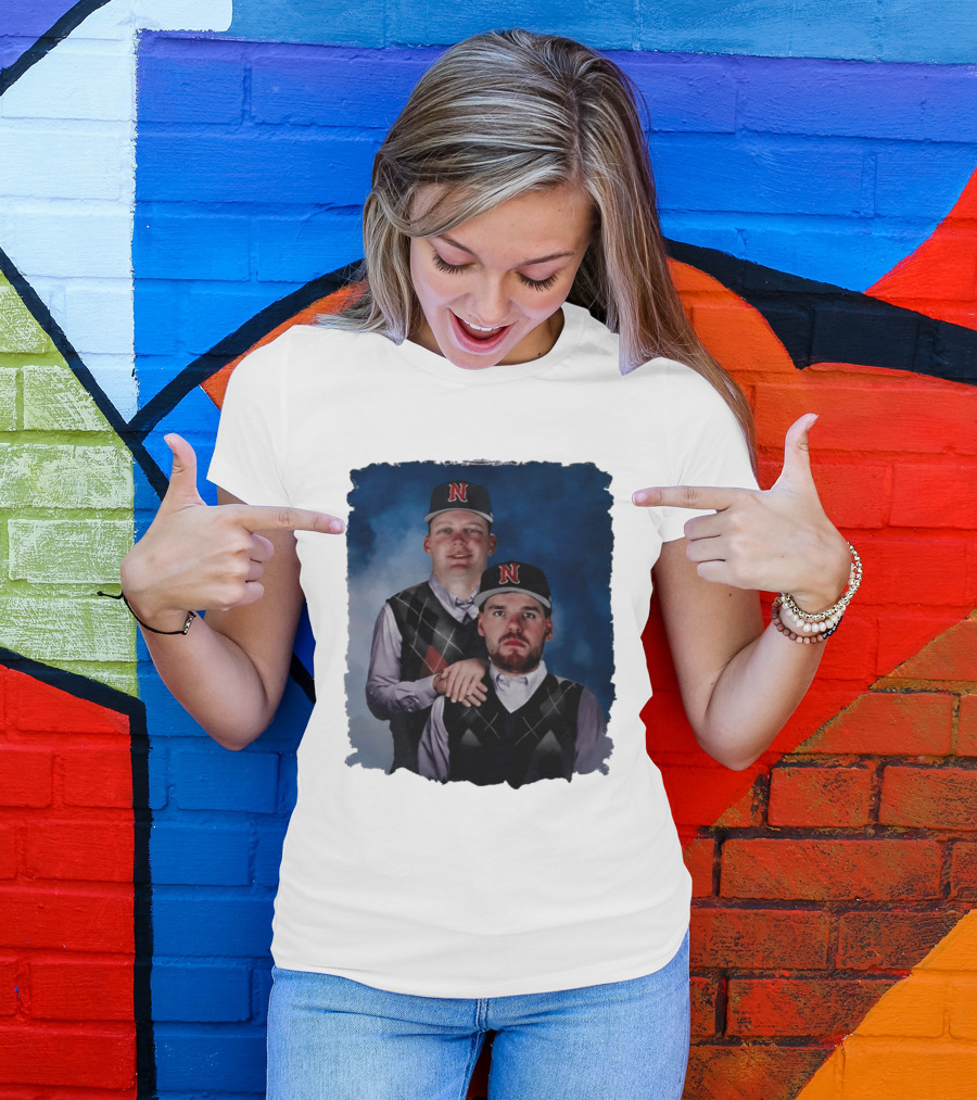 Brock Wilken And Luke Step Brothers N Cap Baseball T-Shirt