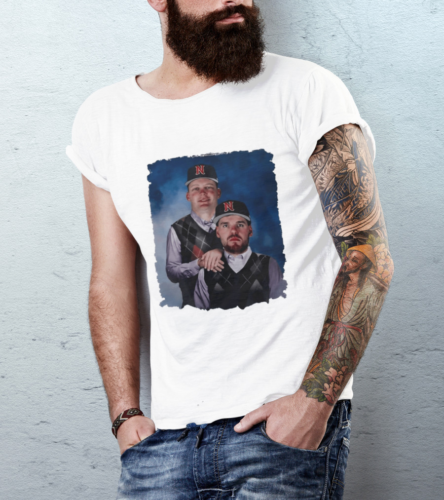 Brock Wilken And Luke Step Brothers N Cap Baseball T-Shirt