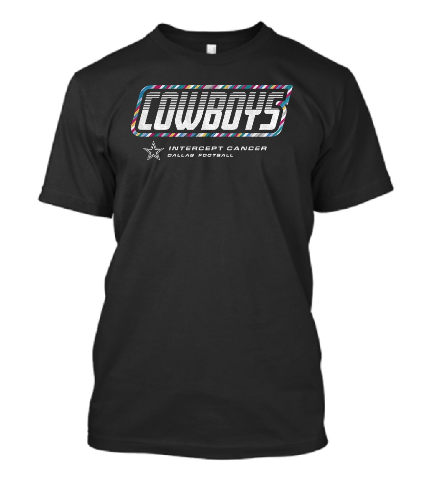 Dallas Cowboys Intercept Cancer Dallas Football Crucial Catch 2026 T-Shirt