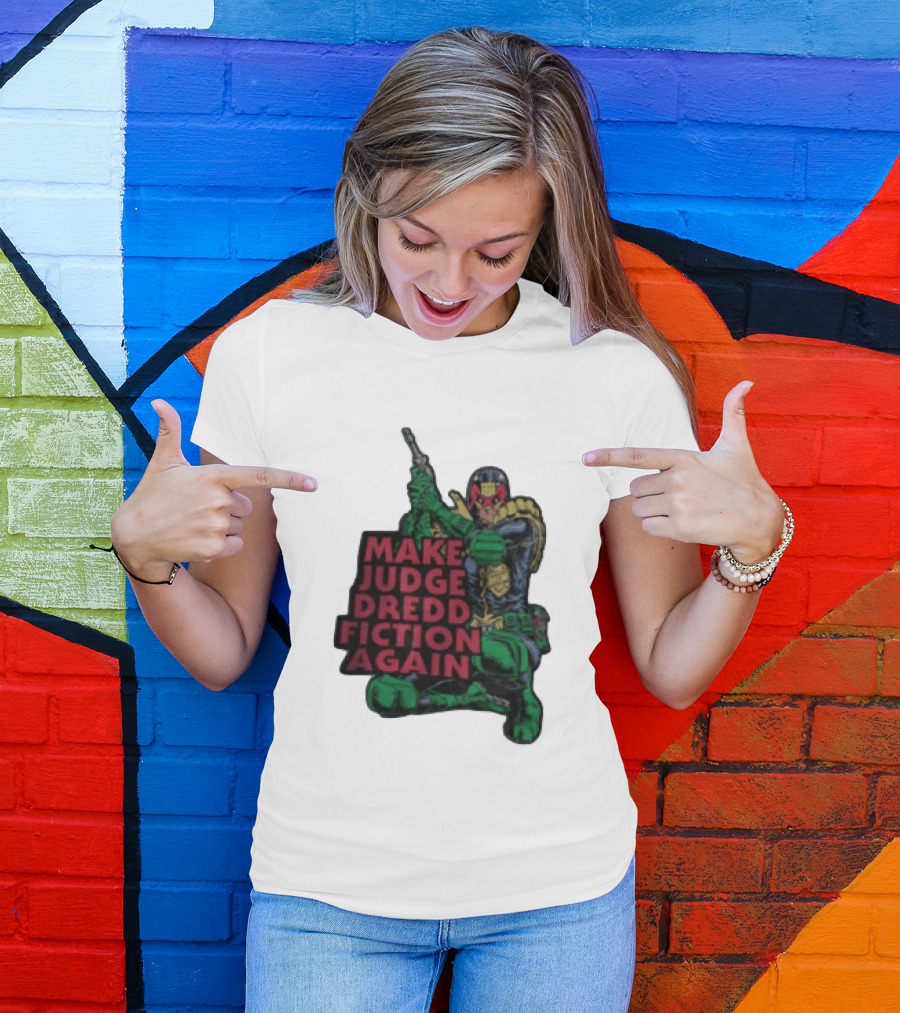 Make Judge Dredd Fiction Again Comic T-Shirt