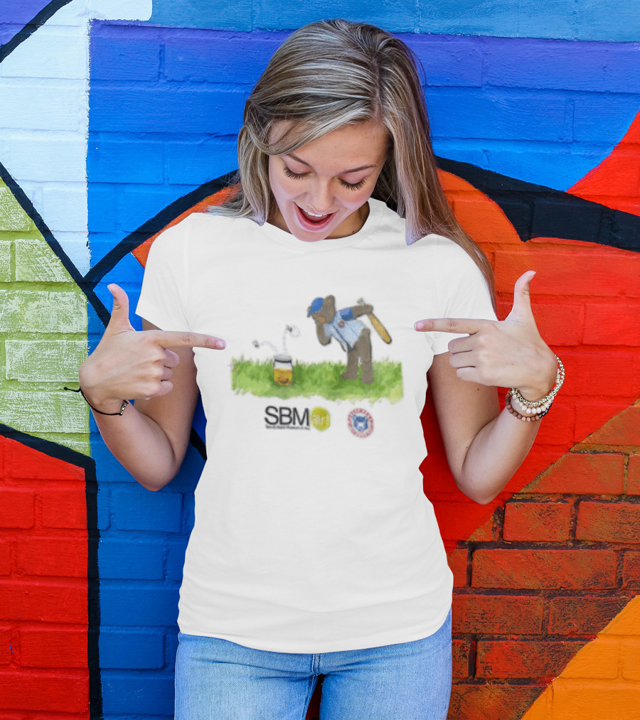 SB Mart South Bend Cubs Baseball Bear Museum T-Shirt