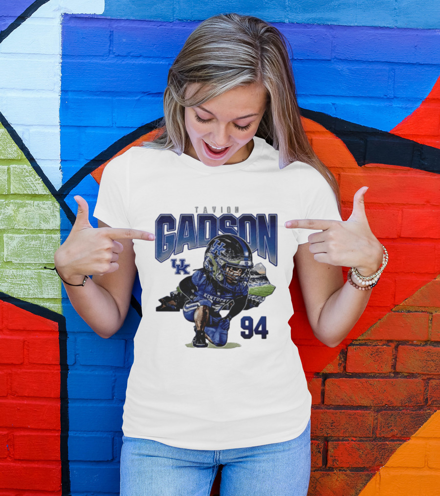 Tavion Gadson Kentucky Wildcats Football 94 UK T-Shirt