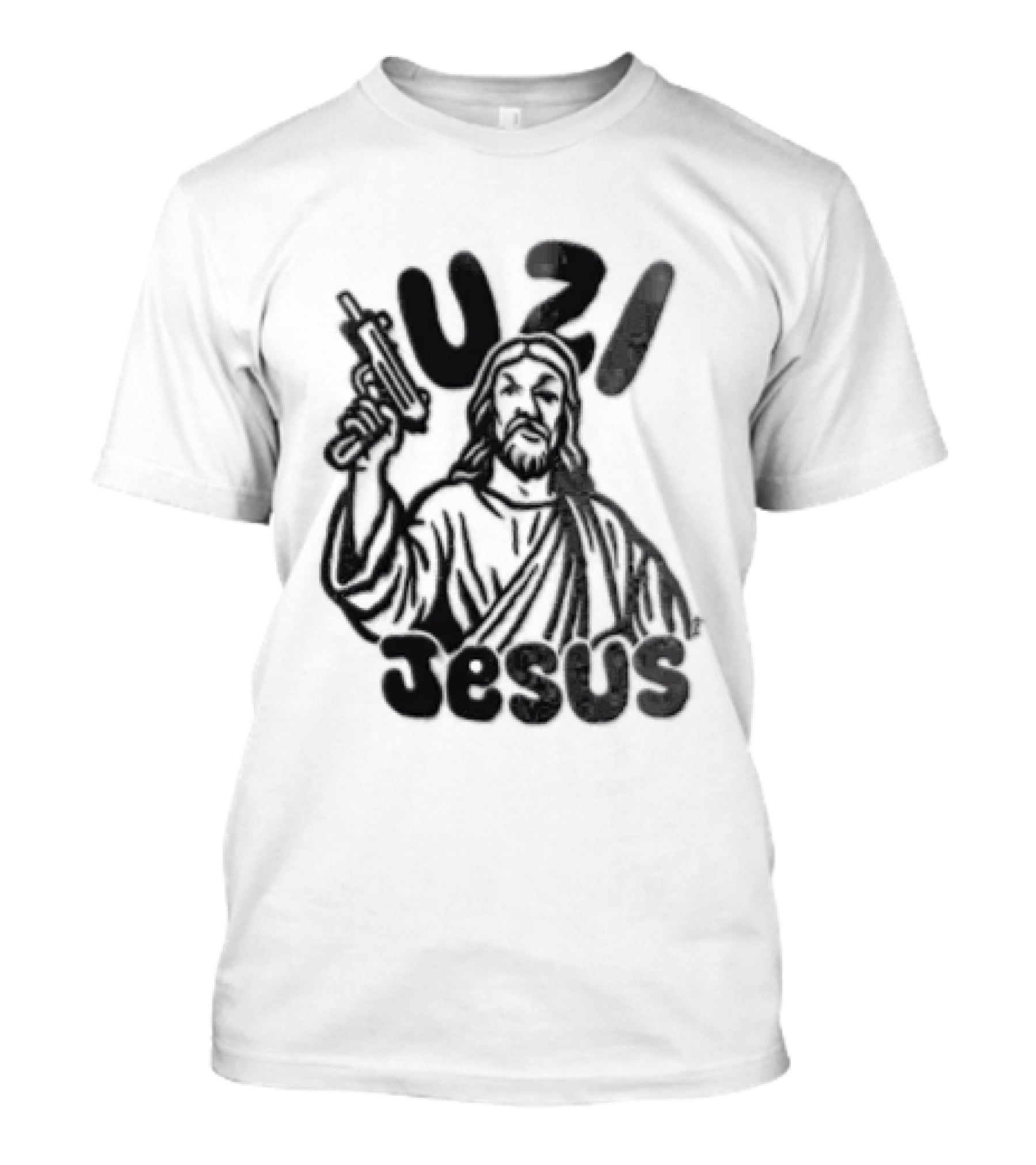 Uzi Jesus Iconic Urban Style Trend T-Shirt