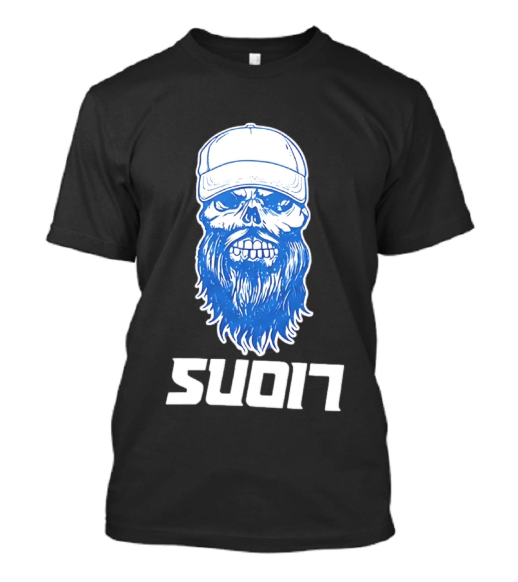 Luke Combs Skull Cap Beard Detroit Lions SUD17 T-Shirt