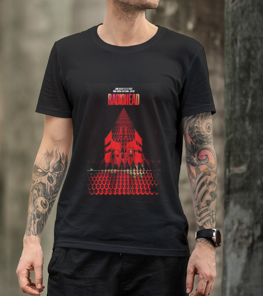 Radiohead 2027 GMO Arena Saitama Japan Concert June 8 9 11 12 13 T-Shirt