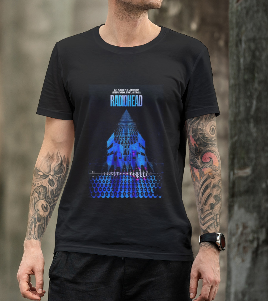 Radiohead Sydney Australia 2027 Afterpay Arena May 25 26 28 29 31 June 1 Concert T-Shirt