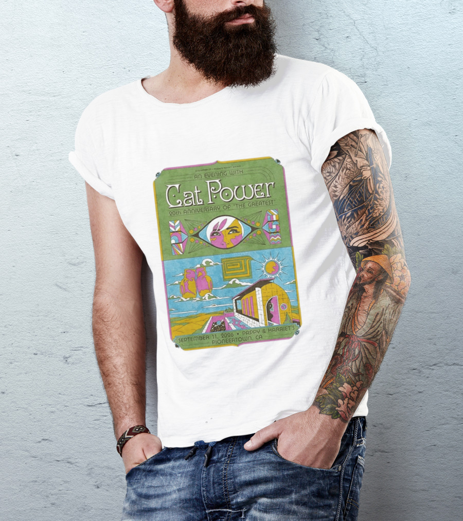An Evening With Cat Power 20th Anniversary Of The Greatest September 11 2026 Pappy & Harriet's Pioneertown CA T-Shirt