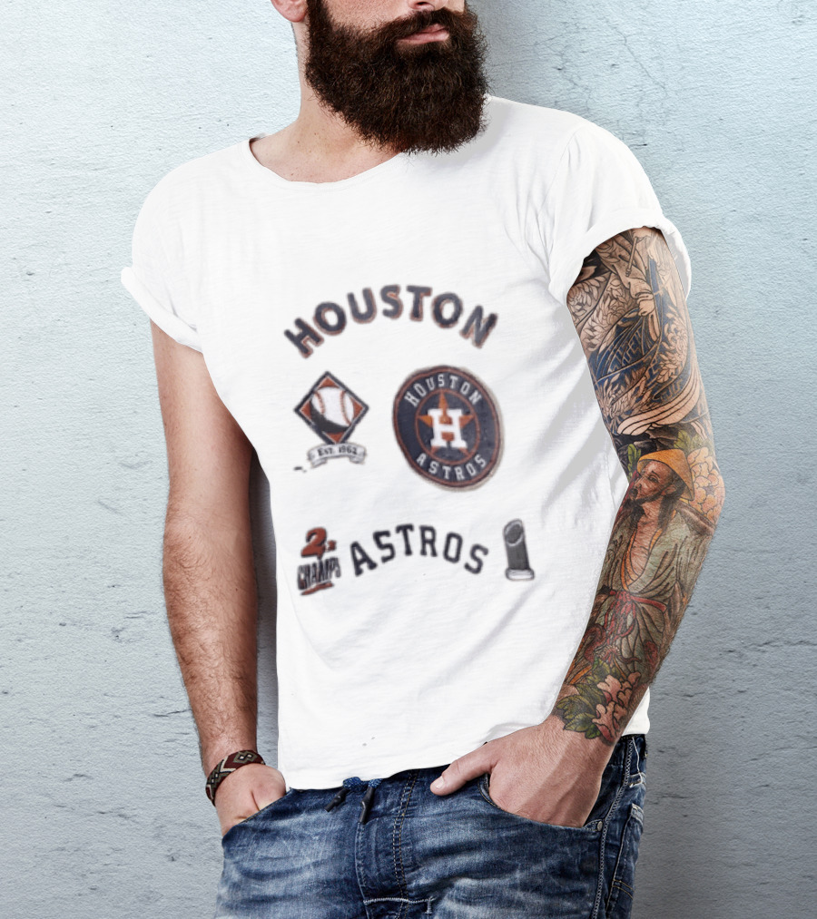 Houston Astros 2x Champs Baseball EST 1962 T-Shirt