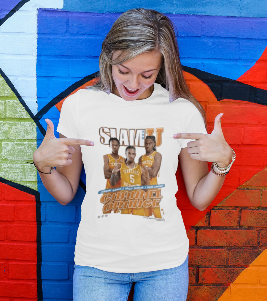 Slam University Tennessee Channel Orange Jordan Gainey Zakai Zeigler Chaz Lanier T-Shirt