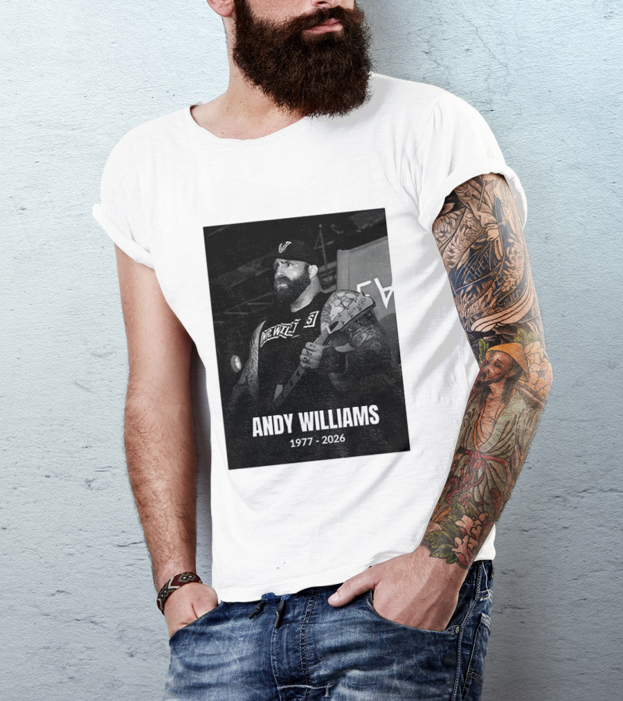 Andy Williams 1977 2026 Every Time I Die T-Shirt