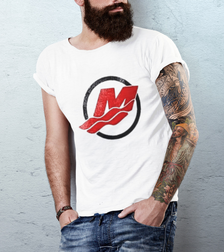 Motorsport Oversized Red M With Wave Racing T-Shirt