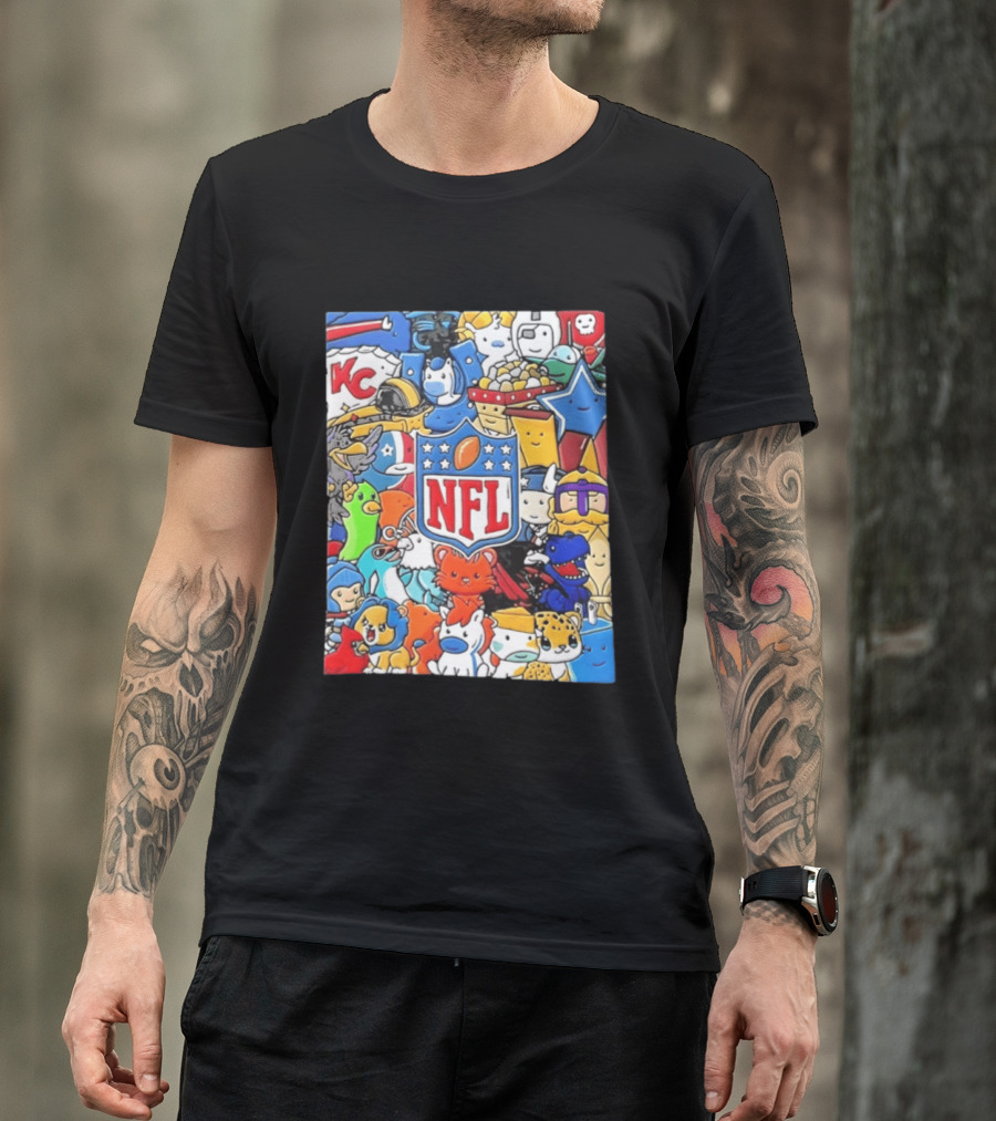 NFL KC Mascots And Football Is Officially Back 2026 T-Shirt