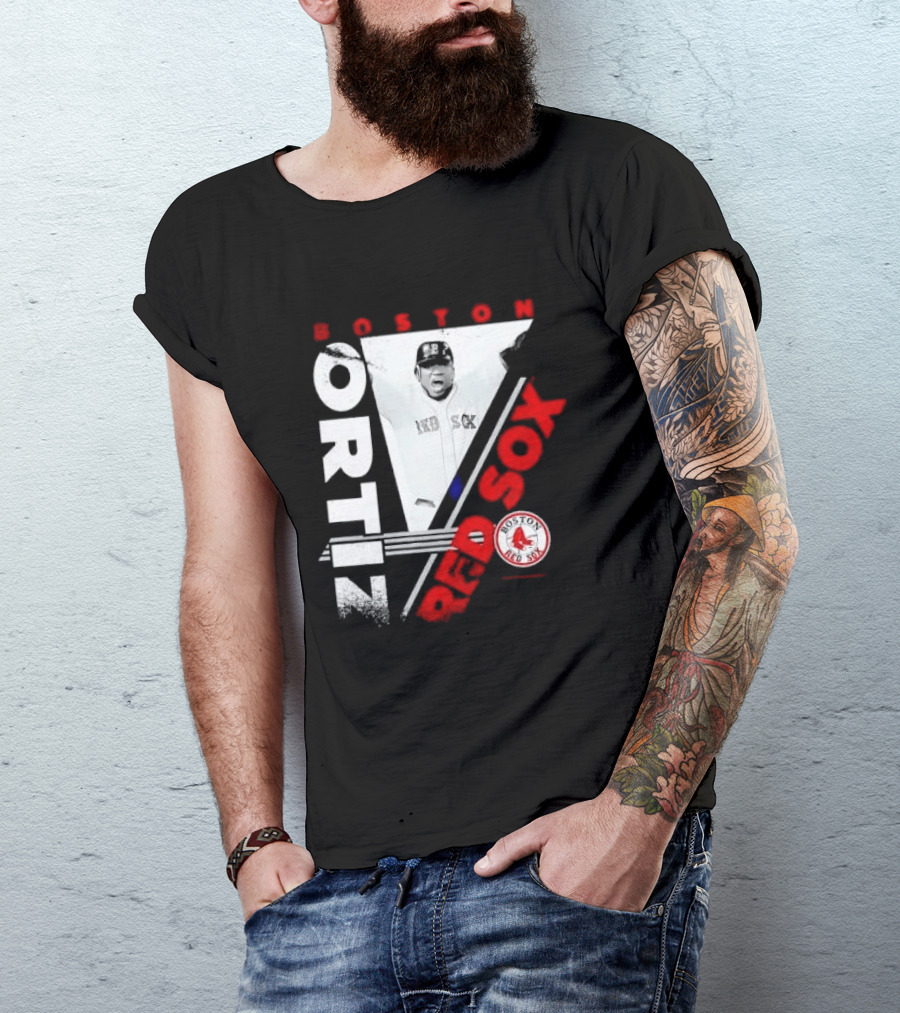 David Ortiz Boston Red Sox Celebrating T-Shirt